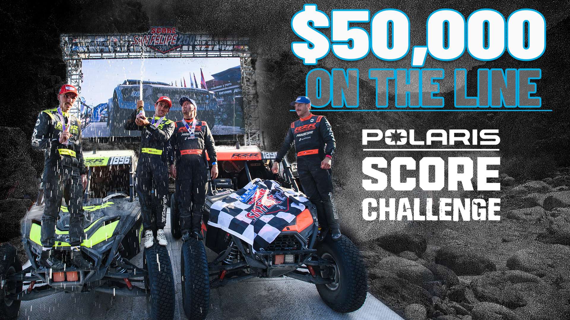 POLARIS RZR FACTORY RACING PUTS $50,000 ON THE LINE WITH UNPRECEDENTED SCORE CHALLENGE